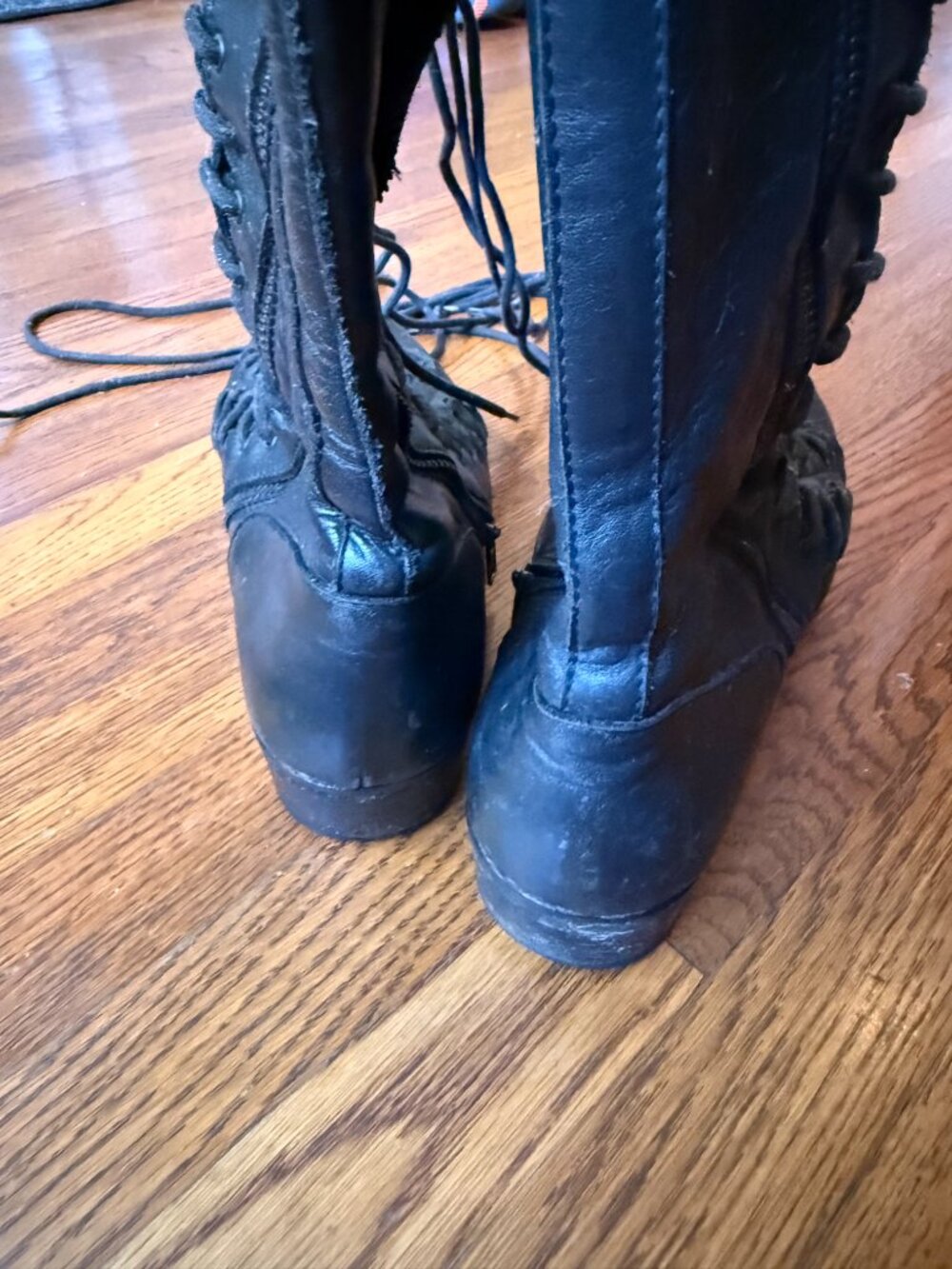 Ann Demeulemeester Triple Lace Boots FY08 - Picture 8 of 16